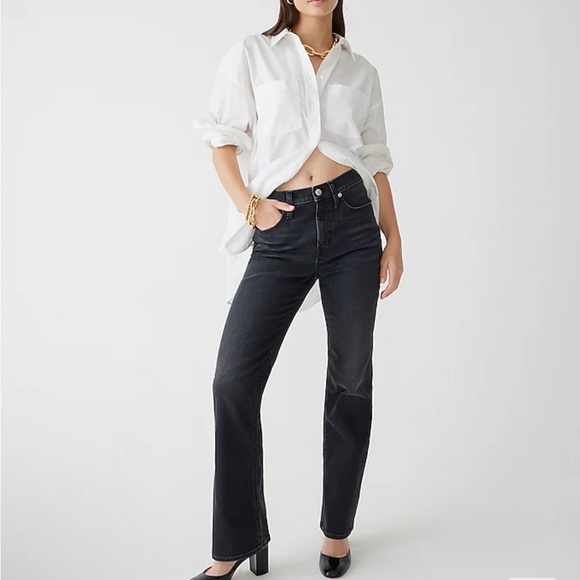 J.Crew High-rise slim demi-boot jean in Charcoal wash - Picture 1 of 8